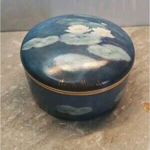 Vintage CLAUDE MONET TRINKET BOX GOEBEL ARTIS ORBIS GERMANY W/ Lid Collectible